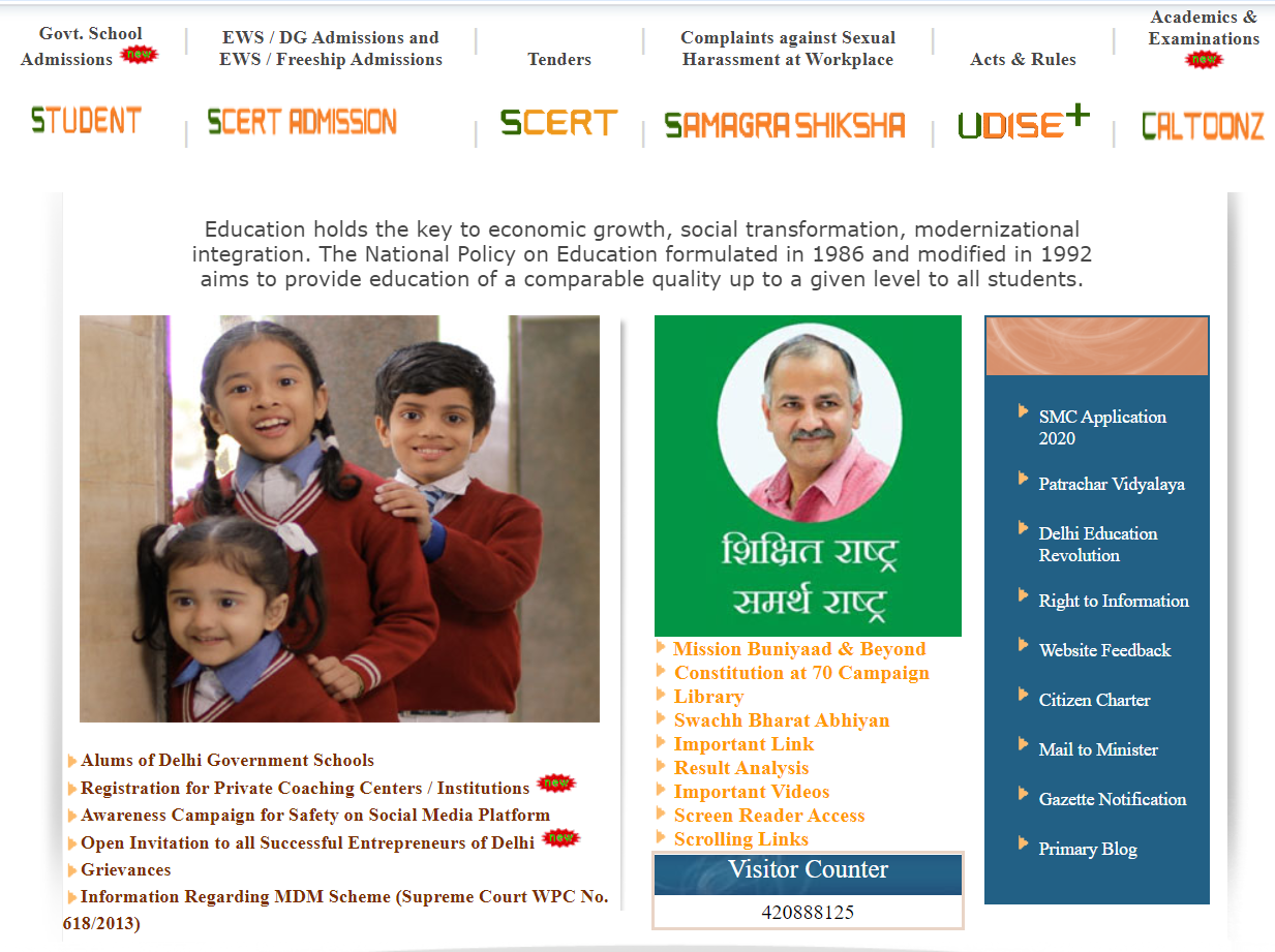 [Merit List] Delhi Nursery Admission 2022-23 Online Forms"Edudel EWS/DG Admission Online