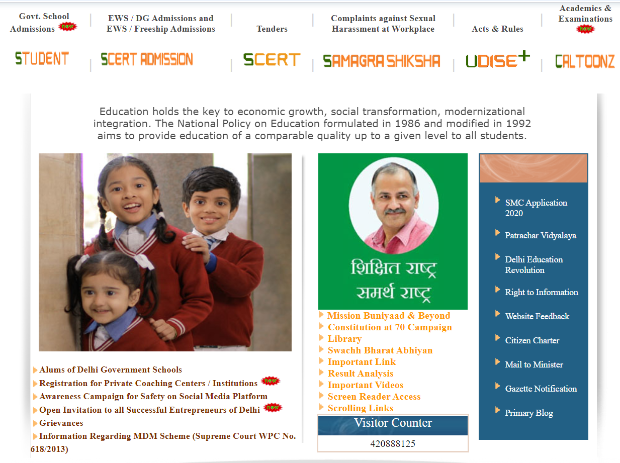 Delhi Nursery Admission 2021 22