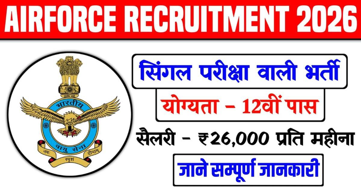 Indian Air Force Recruitment 2026