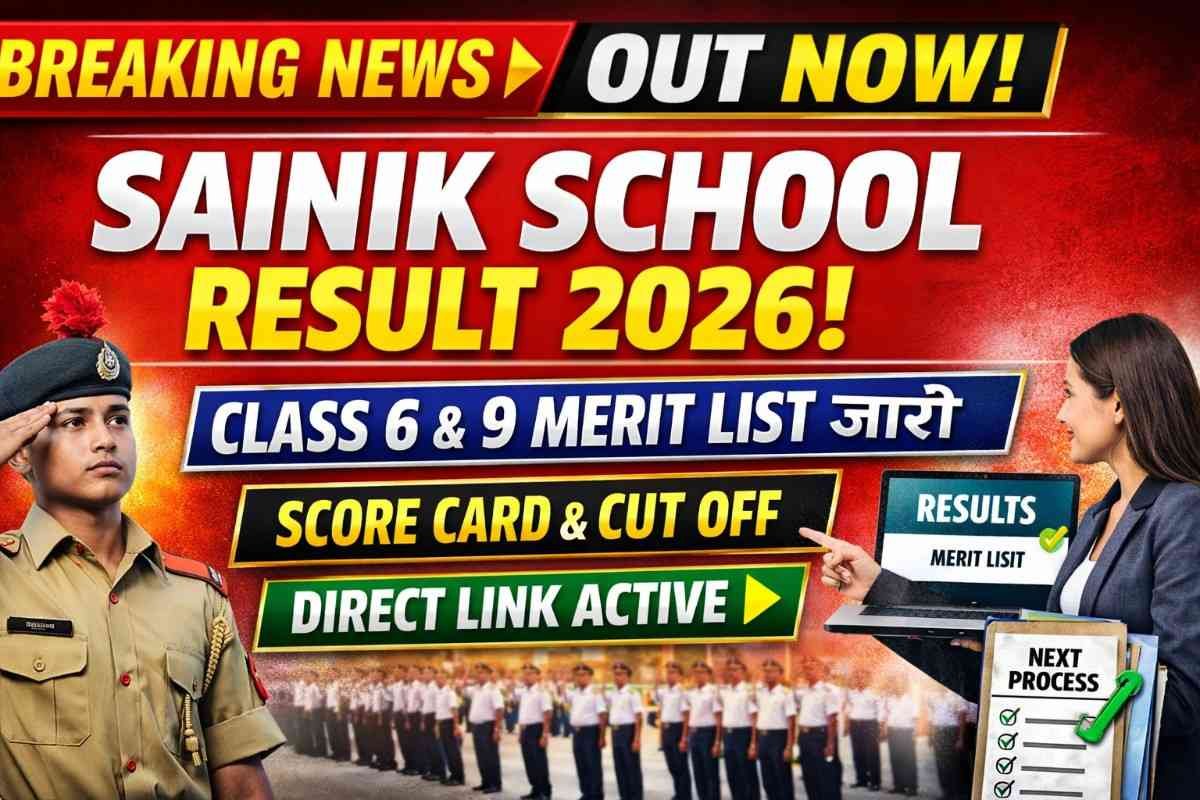 Sainik School Result 2026